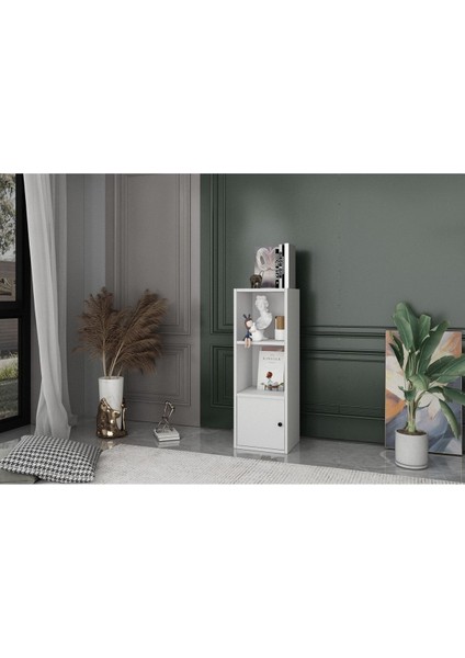Kapaklı Raflı Kitaplık 35 cm Beyaz KTP-1009-Ç fiyatları
