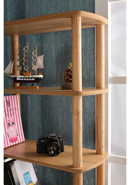 Rosa Kitaplık: Minimalist Mdf ve Ahşap Tasarım 174 cm x 80 cm