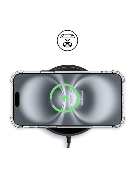 iPhone 16 Kılıf Köşe Korumalı Kılıf Şeffaf Köşeli Kılıf Slikon - Şeffaf fiyatları