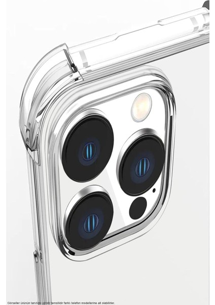 iPhone 16 Kılıf Köşe Korumalı Kılıf Şeffaf Köşeli Kılıf Slikon - Şeffaf indirimleri