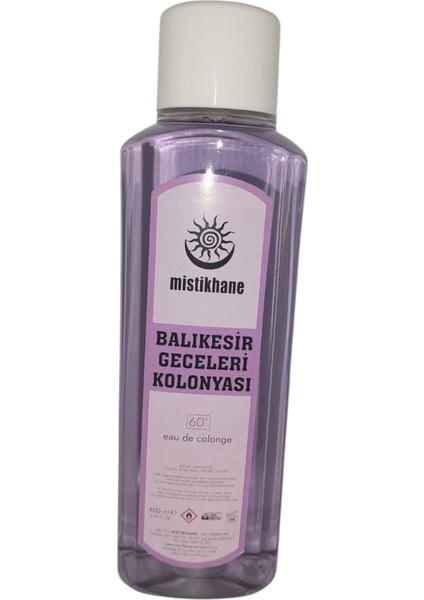 Balıkesir Geceleri Kolonyası (Köşeli Elit Dökme Pet Şişe) 400 ml
