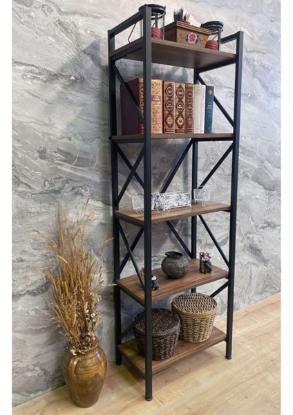 Arya Lüx 5 Raflı Kitaplık 180 x 60 cm . Ebat