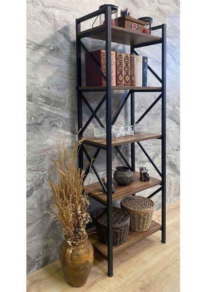 Arya Lüx 5 Raflı Kitaplık 180 x 60 cm . Ebat modelleri