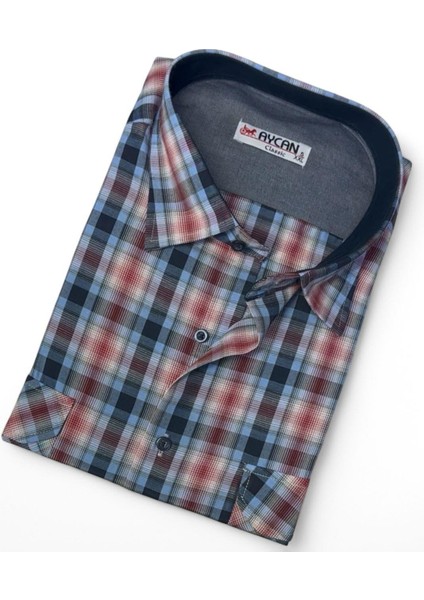 Pamuklu Uzun Kollu Kareli Erkek Gömlek (Regular Kalıp) fiyatları