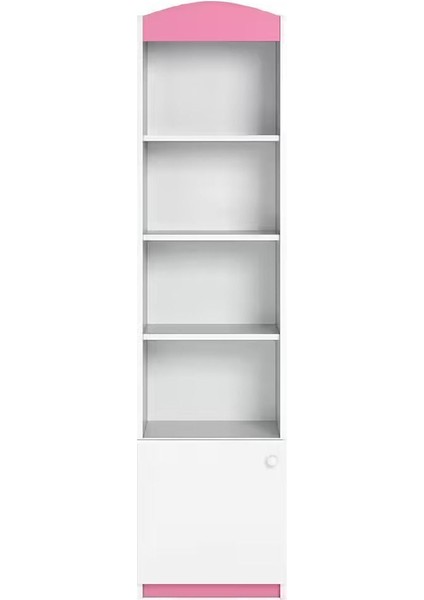 Tekli Kitaplık 4 Raflı Tek Kapaklı