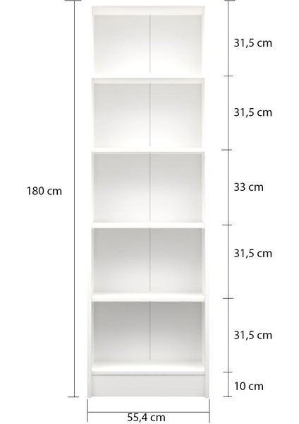 Kuta FLAT56 Kitaplık Kütüphane