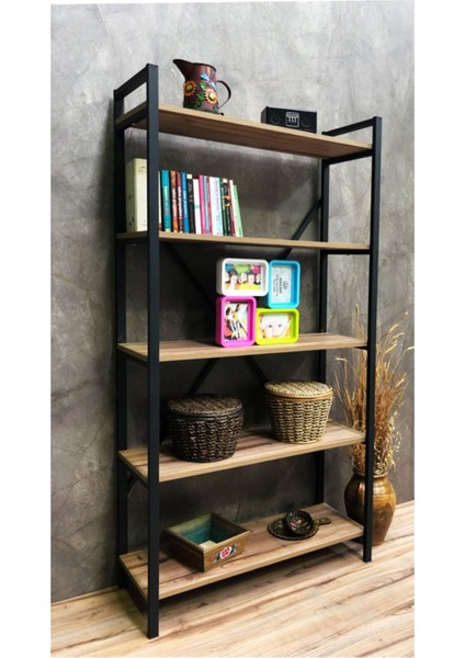 Çırağan 5 Raflı Kitaplık 180 x 90 cm . Ebat