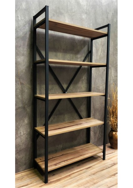 Çırağan 5 Raflı Kitaplık 180 x 90 cm . Ebat