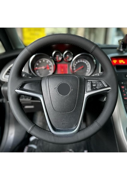 Dikmeli Direksiyon Kılıfı Opel Uyumlu Astra J Kasa Araca Özel Direksiyon Kılıfı Klasik Siyah