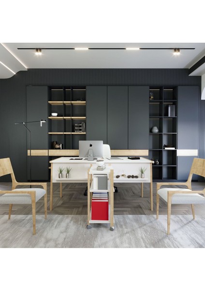 Zenith Kitaplık Beyaz Meşe fiyatları
