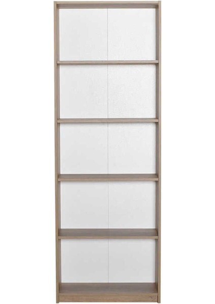 Max 5 Raflı Kitaplık - Açık Ceviz (Tori) 58 x 170 x 23 cm (Gxyxd)