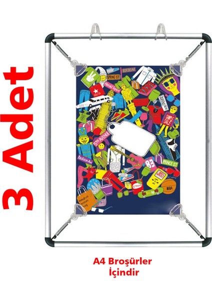 A4 Streç Çerçeve (21×30 cm ) - Snapper A4 Çerçeve - Yaylı A4 Çerçeve