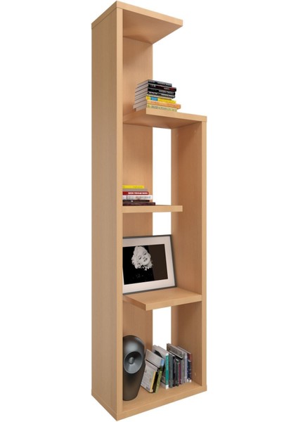Zile 4 Raflı Kitaplık, Kayın 44 x 157 x 25 cm fırsatları