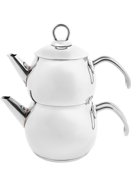 Metrashop Adelya Mini Boy Çaydanlık Takımı Metal