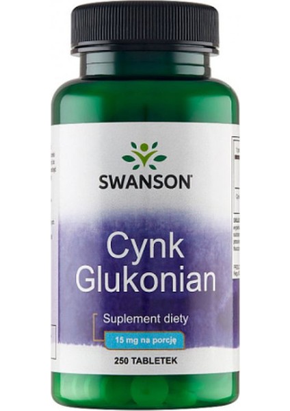 Zinc Çinko Gluconate 15 Mg 250 Tablets