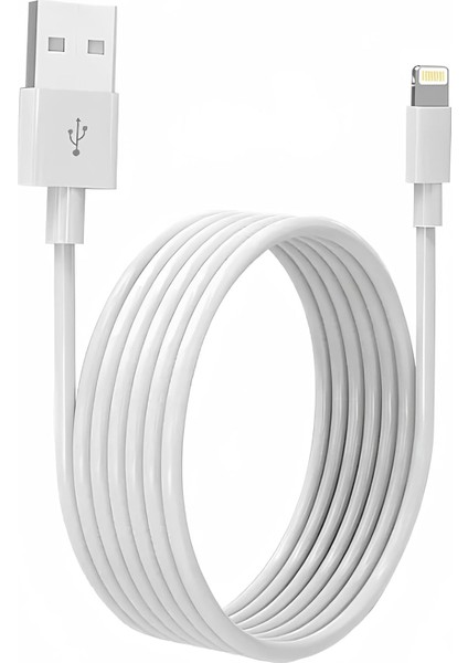 Metrashop Iphone Usb-A To Lightning Hızlı Şarj Kablosu 100CM (Siyah Veya Beyaz)