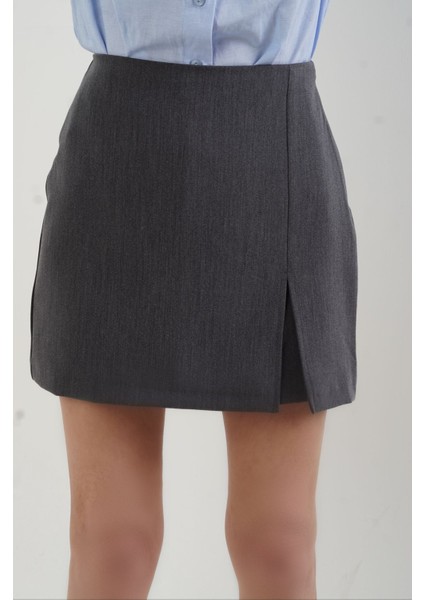 Gri Premium Şort Etek fırsatları