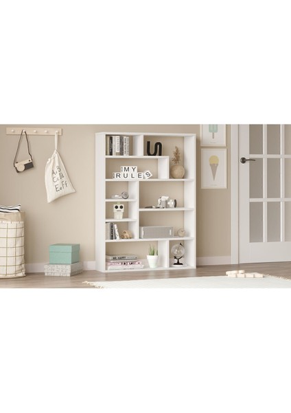 Craft Kitaplık 124CM Beyaz Cf1-W