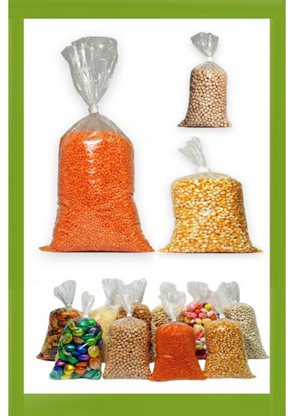 ( Ikilik ) Kalın Bakkaliye Torbası 23 x 36 cm 1 kg 190 Adet - Gıda Temasına Uygundur