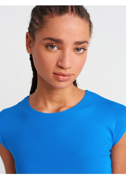 30528 Pamuk Ve Modal Karışımlı Crop Top-Siyah modelleri