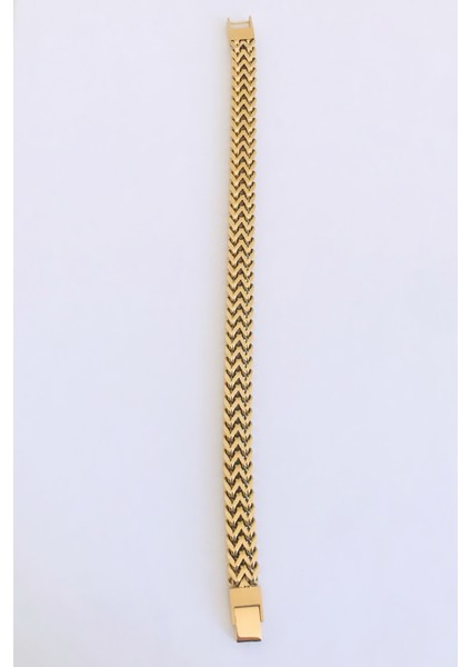 Çelik Kare Örgü Zincir Bileklik Kalın 22 cm modelleri