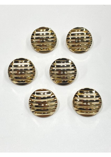 Izgara Model Metal Düğme / Gold / 1,8 cm