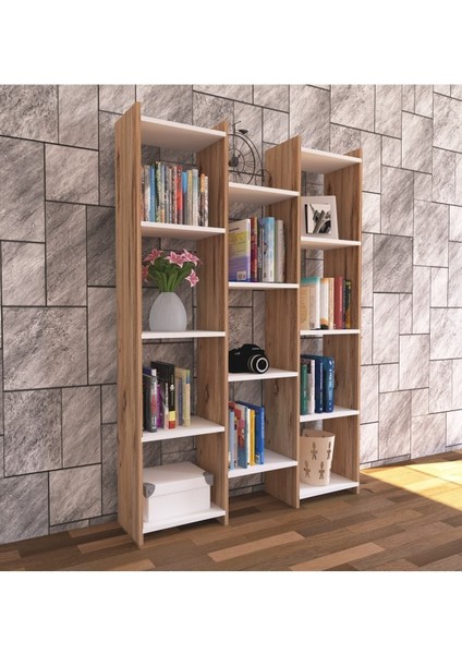 Modern Kitaplık Atlantik Çam Beyaz fiyatları