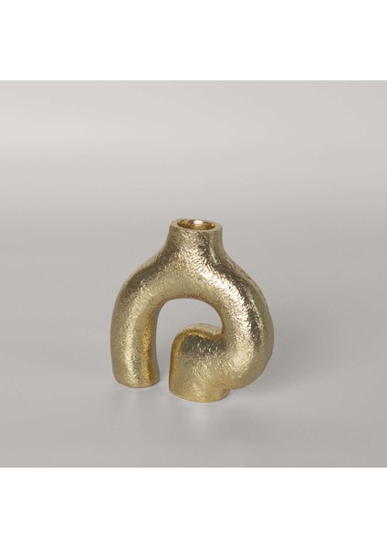 Vein 11,5x4x11,5 cm Dekor Vazo Gold