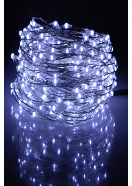Pilli 5 Metre Atif Peri LED Beyaz Aydınlatma Süsleme Lambası