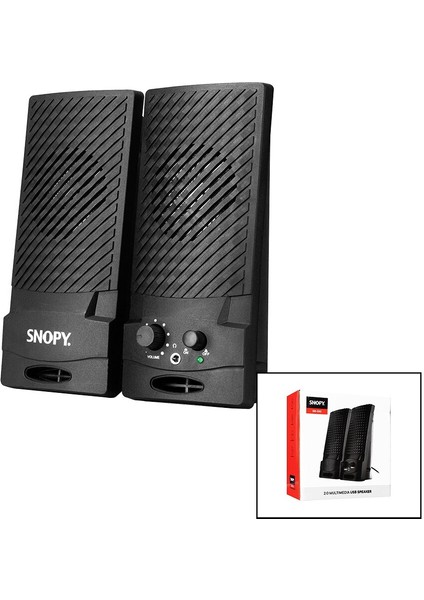 Snopy SN-510 USB 2.0 Multimedya 1+1 Hoparlör Speaker Set 4W
