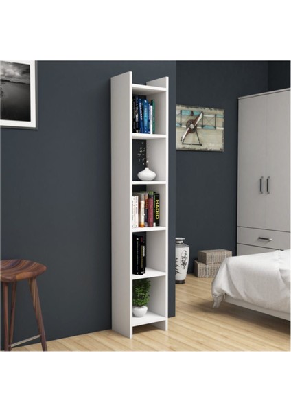 W1040 Hüma Kitaplık Beyaz 28.6cm