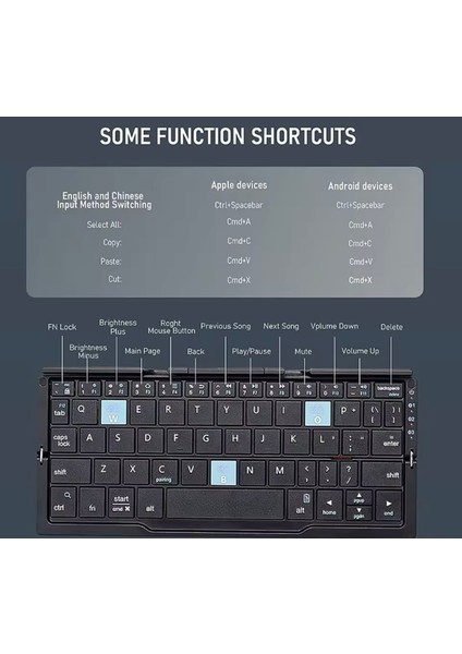 Katlanabilir Bluetooth Klavye