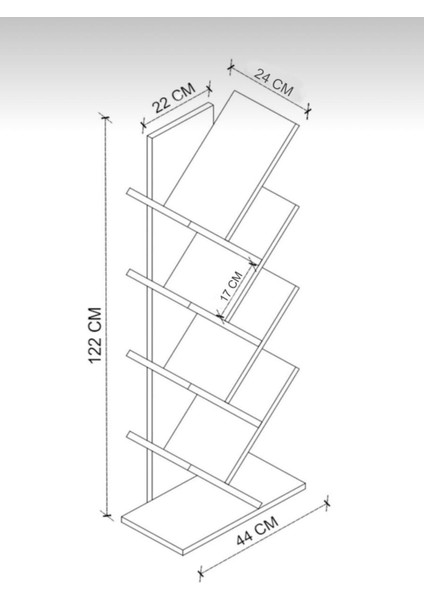 Ağaç Kitaplık Dekoratif Kitaplık Raf Düzenleyici Kitap Rafı Çam 8 Raf modelleri