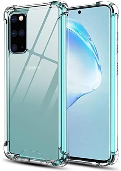 Samsung Galaxy S20 Kılıf Köşe Korumalı Kılıf Şeffaf Köşeli Kılıf Slikon - Şeffaf