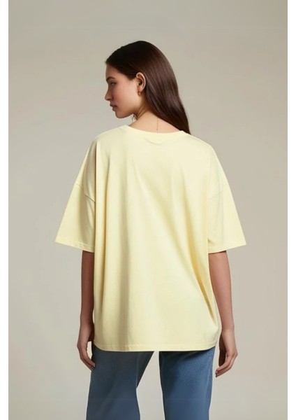 Kadın Pamuklu Basic Oversize T-Shirt fiyatları