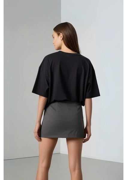 Kadın Pamuklu Basic Oversize T-Shirt fiyatları