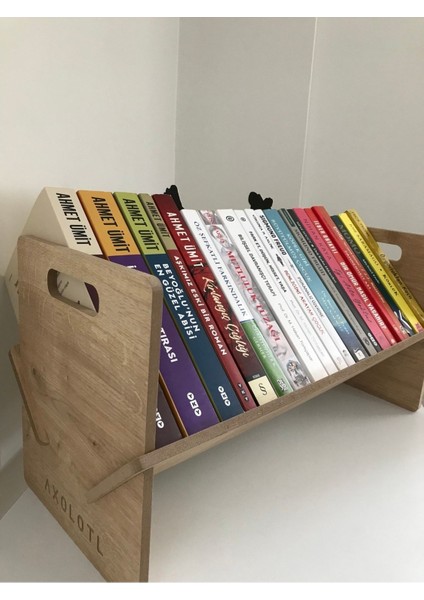Masaüstü Kitaplık Mini Raf Masaüstü Kitap Düzenleyici 50 cm modelleri