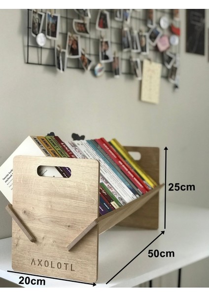 Masaüstü Kitaplık Mini Raf Masaüstü Kitap Düzenleyici 50 cm indirimleri