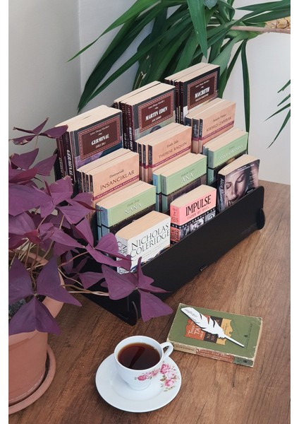 Mini Lucky 4 Raflı Ahşap Masaüstü Mini Kitaplık Montessori Çocuk Kitaplığı Çocuk Odası Kitaplık modelleri