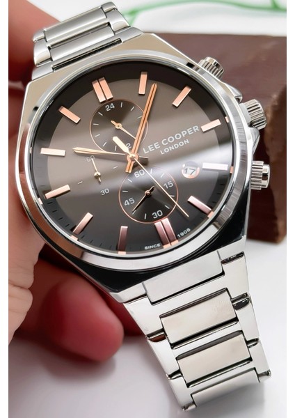 LC07835.360 Gümüş Çelik Kordon & Çelik Kasa Erkek Kol Saati 3ATM+BILEKLIK Füme-Gümüş ZMLC014 fırsatları