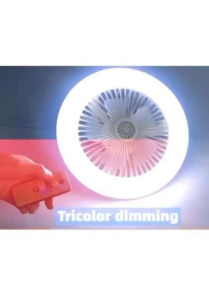 CT-1153 Fanlı 42W 3 Renk Dim Edilebilir Kumandalı Poyraz LED Ampul E27 Duy (Parla) fiyatları