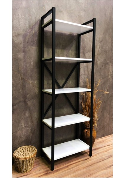 Rüya 5 Raflı Kitaplık Dekoratif Raf 180 x 60 cm . Ebat fırsatları
