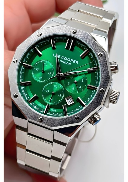 LC07807.380 Gümüş Renk Çelik Kordon Gümüş Renk Çelik Kasa Erkek Kol Saati ZMLC009