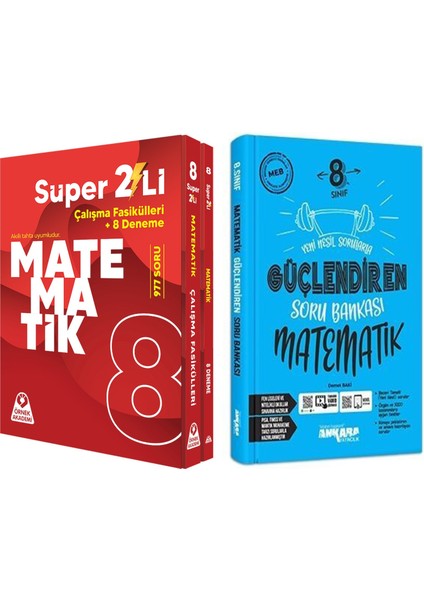 Örnek Akademi 8. Sınıf Süper Ikili Matematik Seti Ve Ankara Matematik Soru Bankası Seti 2 Kitap