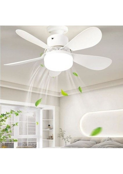 CT-1155 Karayel Fan LED 82W Kumandalı Işıklı Vantilatör E27 Duy Dimlenebilir (Parla)