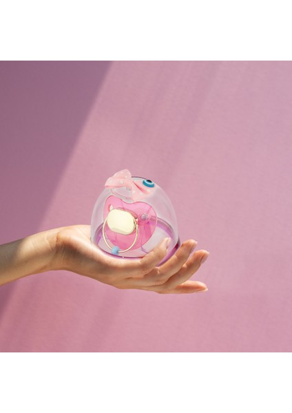 Kız Bebek 14 Ayar Altın Emzik 'isimli' Pembe Renk Pırlanta Co.