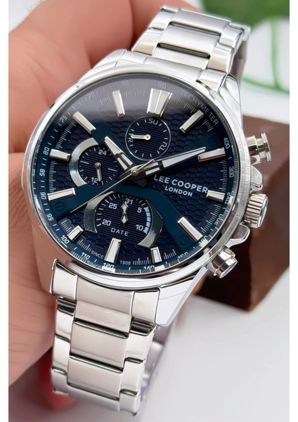 LC07801.390 Gümüş Renk Çelik Kordon Erkek Kol Saati 3ATM+BILEKLIK Gümüş-Mavi ZMLC017 fiyatları