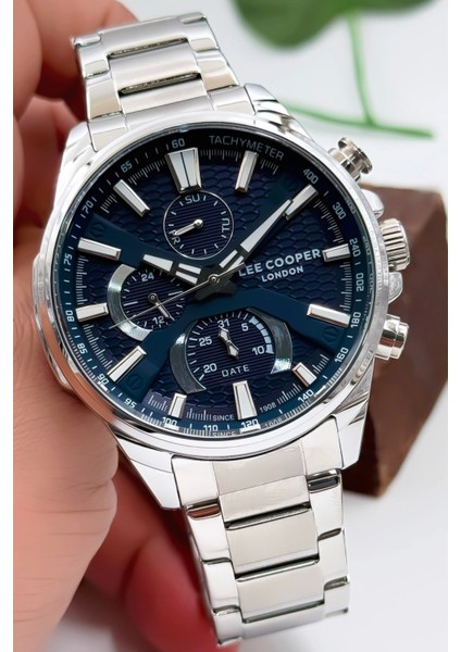 LC07801.390 Gümüş Renk Çelik Kordon Erkek Kol Saati 3ATM+BILEKLIK Gümüş-Mavi ZMLC017 modelleri