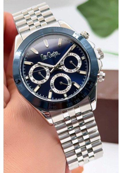 LC07963.390 Gümüş Renk Çelik Kordon Erkek Kol Saati 3ATM+BILEKLIK Gümüş-Mavi ZMLC016 fırsatları