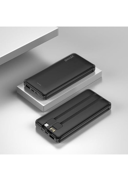 10.000 Mah 4in1 Smart Chip Powerbank Siyah